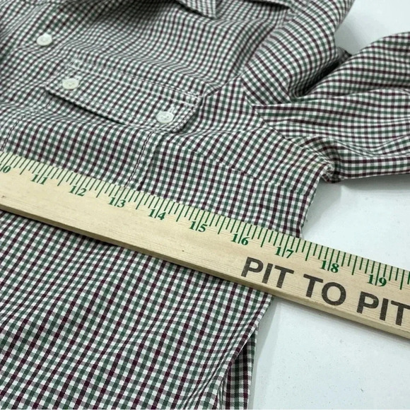 Lands End Dress size 6 shirt button down gingham 3591 - Picture 5 of 7